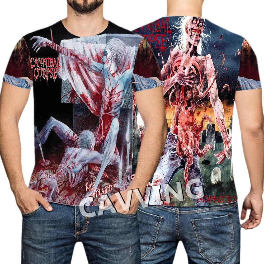 CANNIBAL CORPSE  3D Printed  Casual T-shirts Hip Hop Tee Shirts Harajuku Styles Tops Fashion Clothing  for Women/men - Premium t-shirt from Lizard Vigilante - Just $23.99! Shop now at Lizard Vigilante