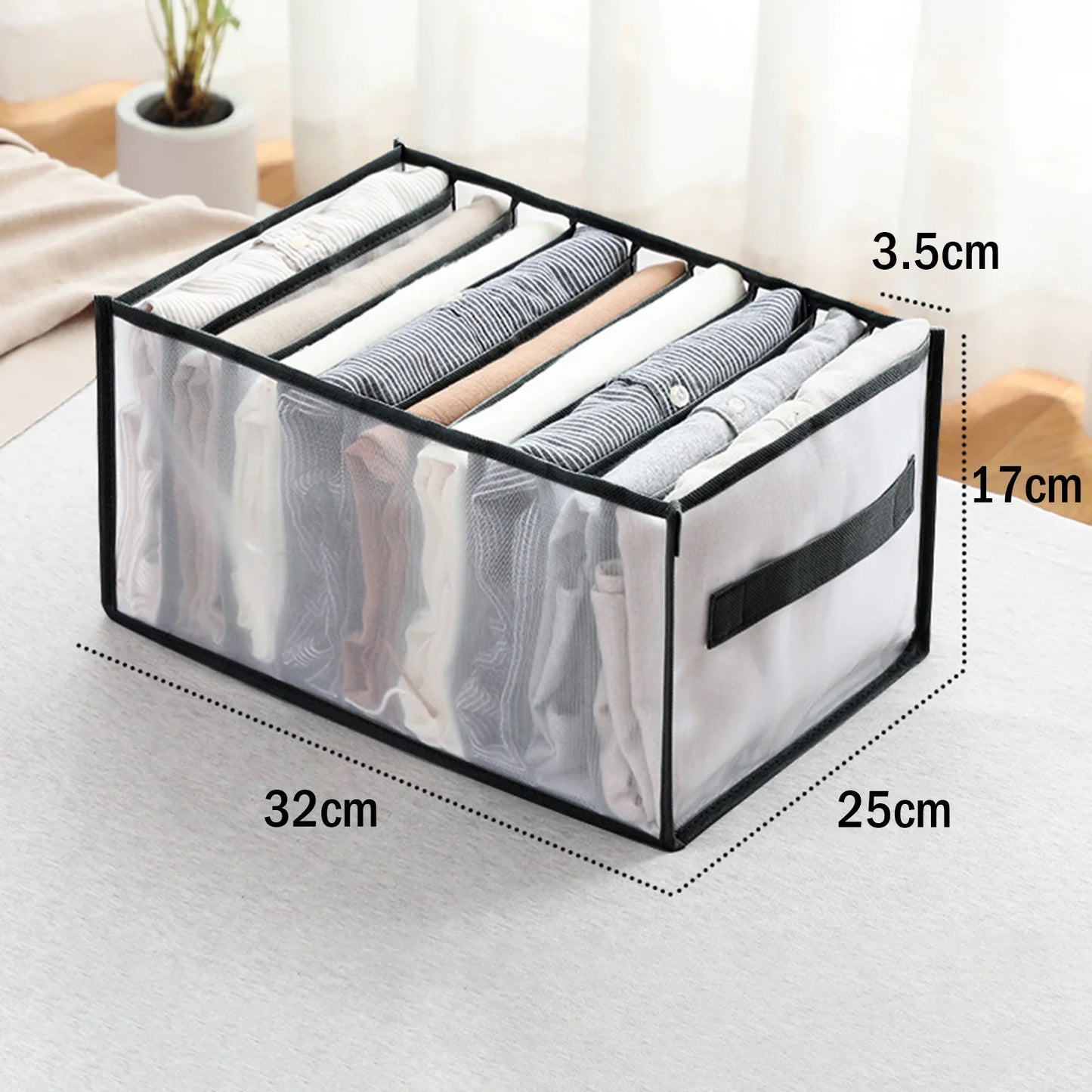 Fabric Underwear Bra Storage Box Underwear Sorting Box Panty Socks Compartment Storage Box Drawer Organizer Home Storage