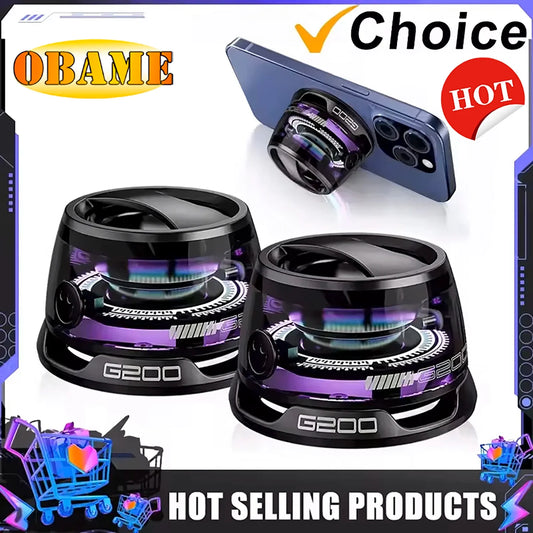 2025 New Portable Mini Bluetooth Speaker G200 RGB Lighting Magnetic Speaker BT5.3 Mini Sound Box 7 Hours Playback Phone Holder