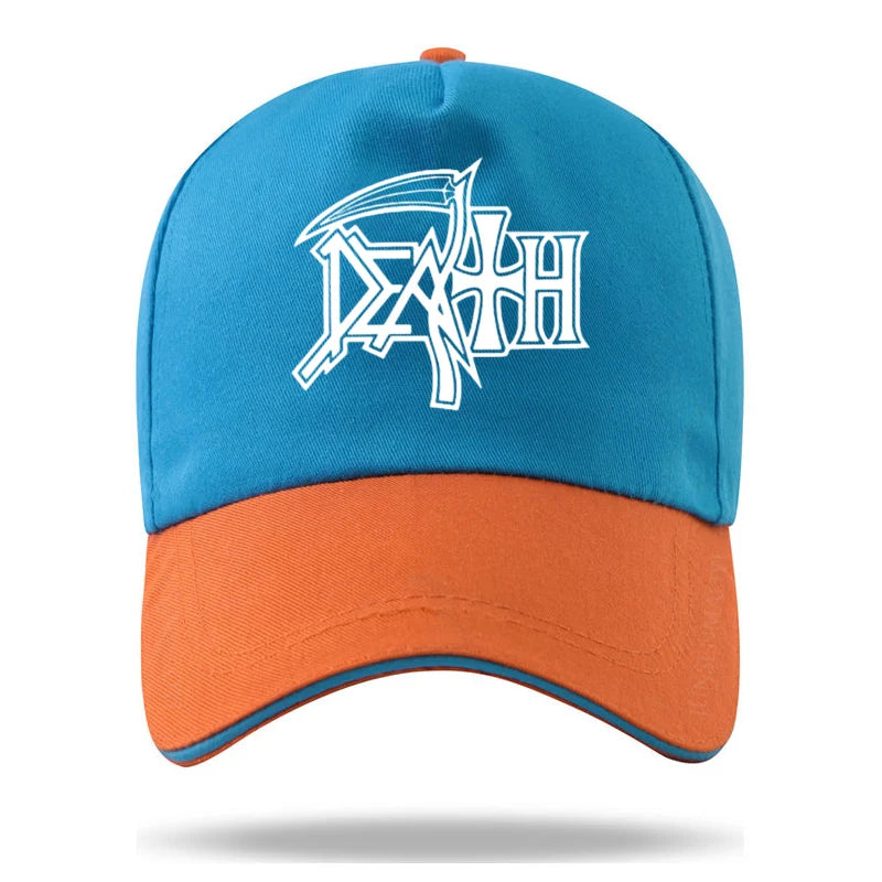 DEATH Cap METAL Hat Baseball Cap Casquette Hats Fitted Casual Dad Hats for Men Women Unisex - Premium Baseball cap from Lizard Vigilante - Just $22.99! Shop now at Lizard Vigilante