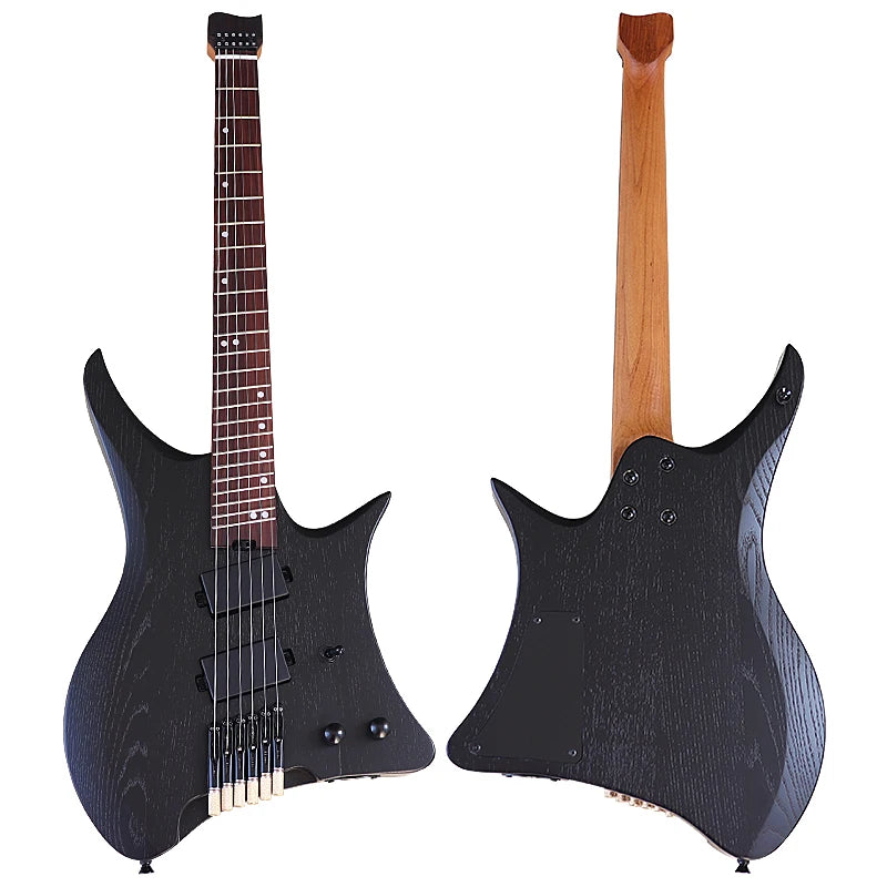 6 String Headless Electric Guitar 30 Inch Solid Ashwood Body Headless Guitar Good Handircaft - Premium  from Lizard Vigilante - Just $259.99! Shop now at Lizard Vigilante