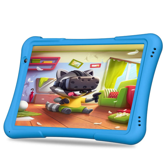 PRITOM 10 inch Kids Tablet Android 12 Tabletas 32GB, Quad-Core, 6000mAh, Large HD IPS Display, WiFi 6, Dual Camera, Bluetooth,