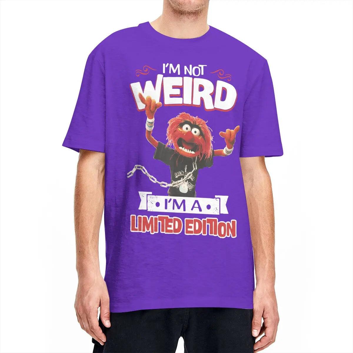 Tee Shirt Muppet Show Animal Rock I'm Not Weird I'm A Limited Edition T Shirts Cotton Hipster T-Shirt Big Size Clothing - Lizard Vigilante