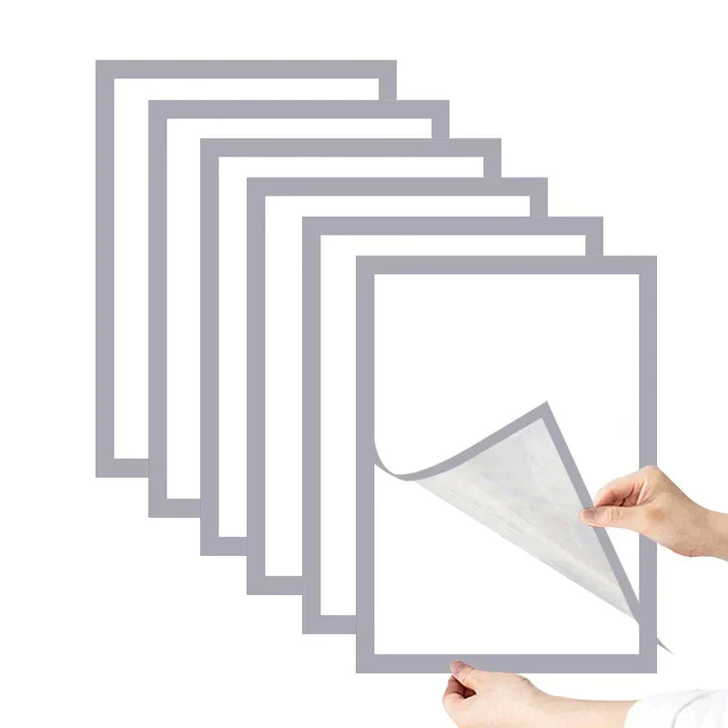 A4/A5/A6 Black Magnetic Photo Frame Publicity Column Advertising Column Self Adhesive Soft Poster Frame Certificate Folder