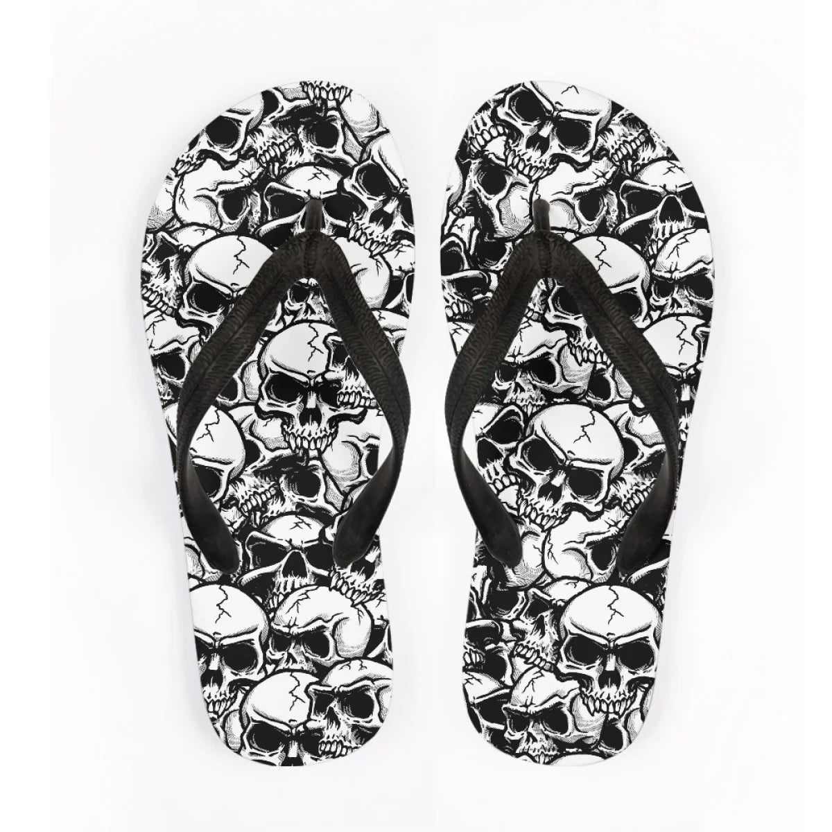 Men's Beach Skull Flip Flops Soft Non-Slip Summer Slippers Punk Hip Hop Sandals for Men & Boys - Premium sandals from Lizard Vigilante - Just $28.88! Shop now at Lizard Vigilante