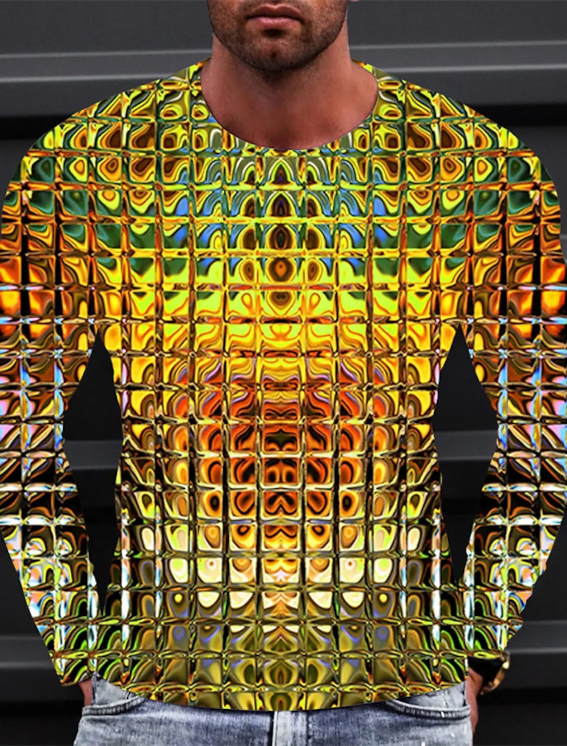 Chrome Static Longsleeve – Vintage Voltage for Modern Rebels - Premium tee from dsers - Just $29.99! Shop now at Lizard Vigilante