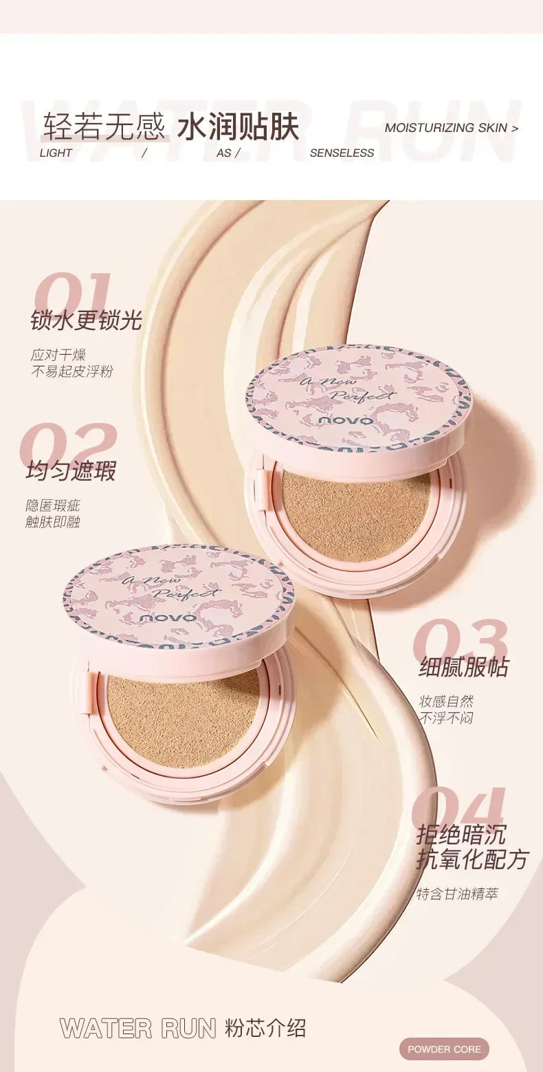 Moisturizing Air Cushion CC Cream Whitening Oil-control BB Cream Long Lasting Waterproof Makeup Natural Moisturizing Foundation