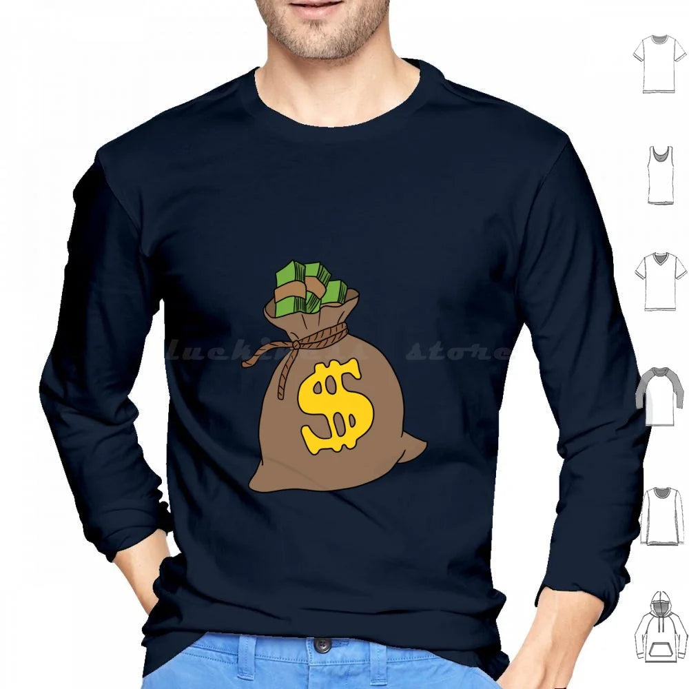 Cash Flow Money Bag Hoodie – Hustle Hard, Stack High! | Rich Mula Dollar Graphic Sweatshirt | Pay Me Payday Streetwear - Premium hoodies from Lizard Vigilante - Just $33.99! Shop now at Lizard Vigilante