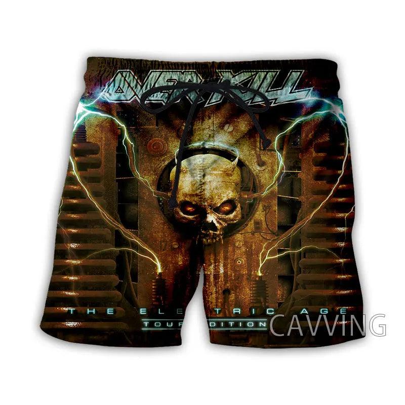 Overkill Band Summer Beach Shorts Streetwear Men Quick Dry Vacation Casual Shorts Women/Men's 3D Print - Premium shorts from DS - Just $29.99! Shop now at Lizard Vigilante