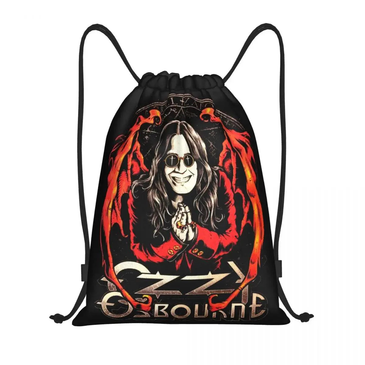 Ozzy Osbourne Drawstring Backpack | Heavy Metal Rock Bag - Premium backpack from Lizard Vigilante - Just $19.89! Shop now at Lizard Vigilante