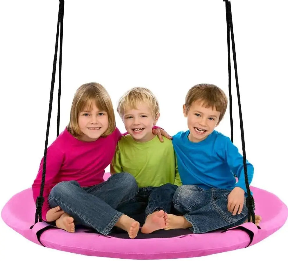 Tree Swing, 40 Inch Saucer Swing for Kids Outdoor, 700 lbs Weight Capacity Round Swing w/ 900D Waterproof Oxford Cloth, Adjustab - Premium  from Lizard Vigilante - Just $63.99! Shop now at Lizard Vigilante