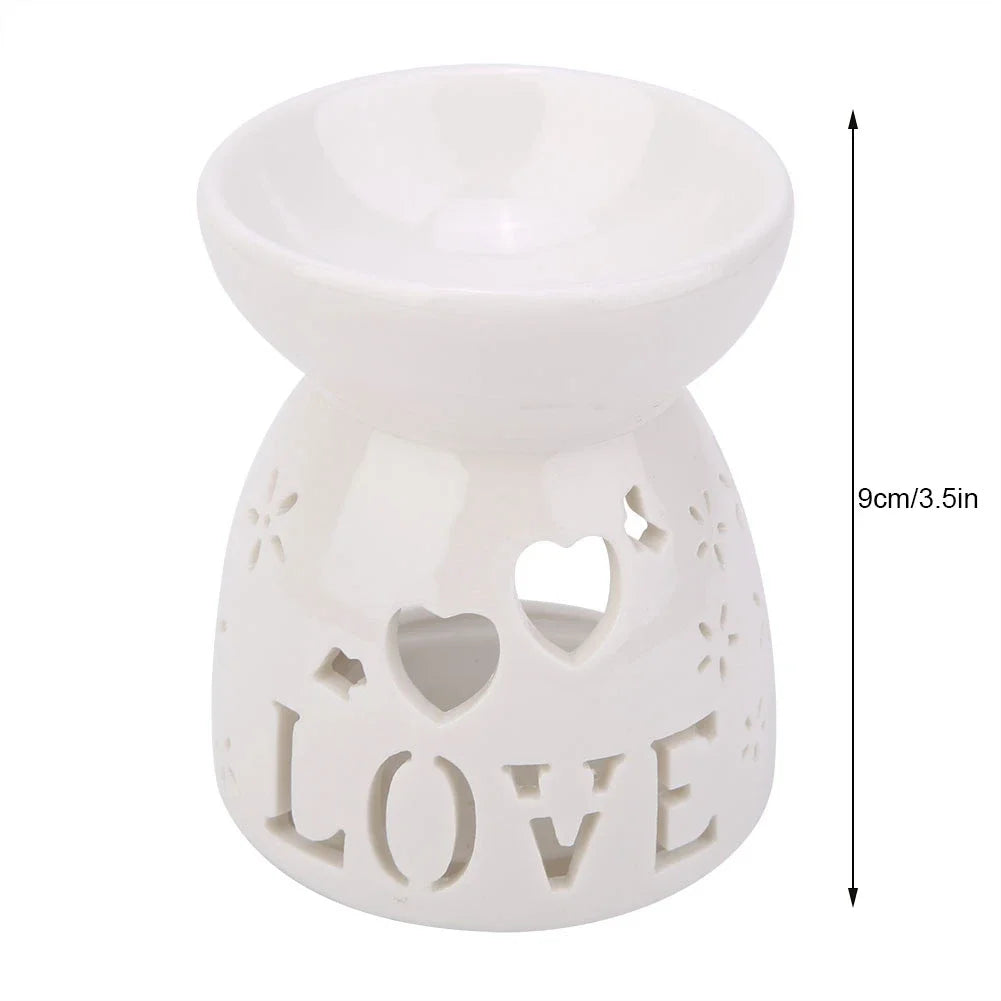 Night Fragrance Lamp Ceramic Essence Oil Furnace Candle Incense Aromatherapy Stove