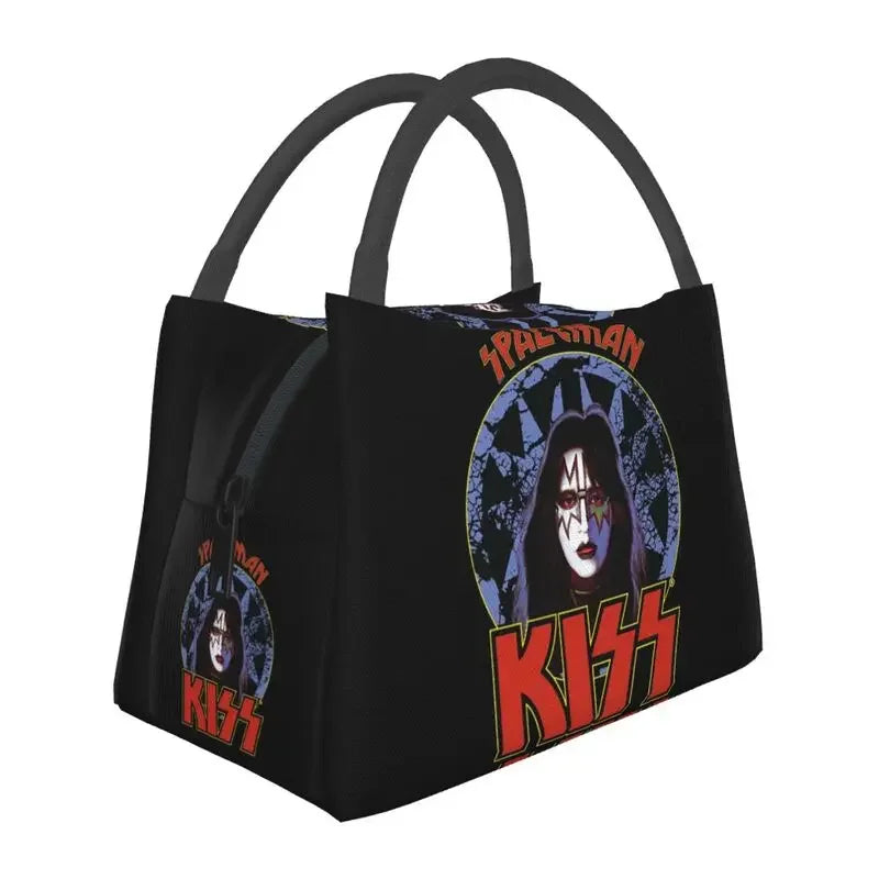 Kiss Heavy Metal Insulated Lunch Bag – Reusable Cooler Thermal Lunch Box for Women - Premium bag from Lizard Vigilante - Just $33.88! Shop now at Lizard Vigilante