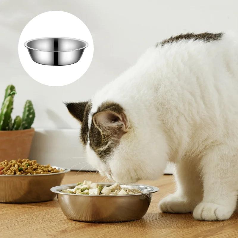 Stainless Steel Metal Dog Bowl for Small Medium Large Dogs Replacement Basic Dog Bowls Thickened Dog Water Feeder Bowls Pet Supp - Premium pet bowl from Lizard Vigilante - Just $12.99! Shop now at Lizard Vigilante