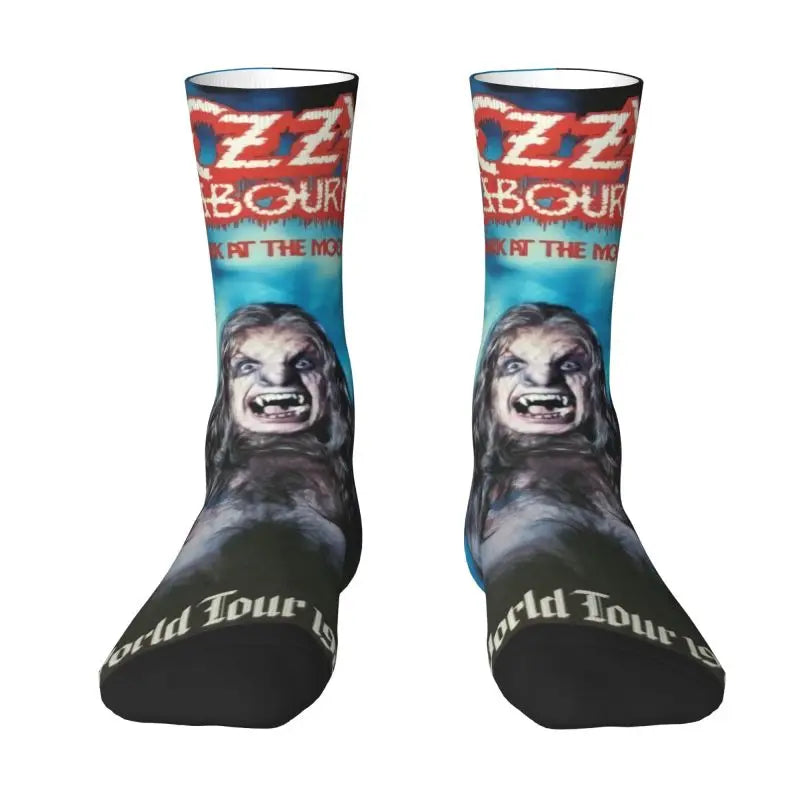 Ozzy Osbourne British Rock Heavy Metal 3D Printed Crew Socks - Premium socks from Lizard Vigilante - Just $18.88! Shop now at Lizard Vigilante