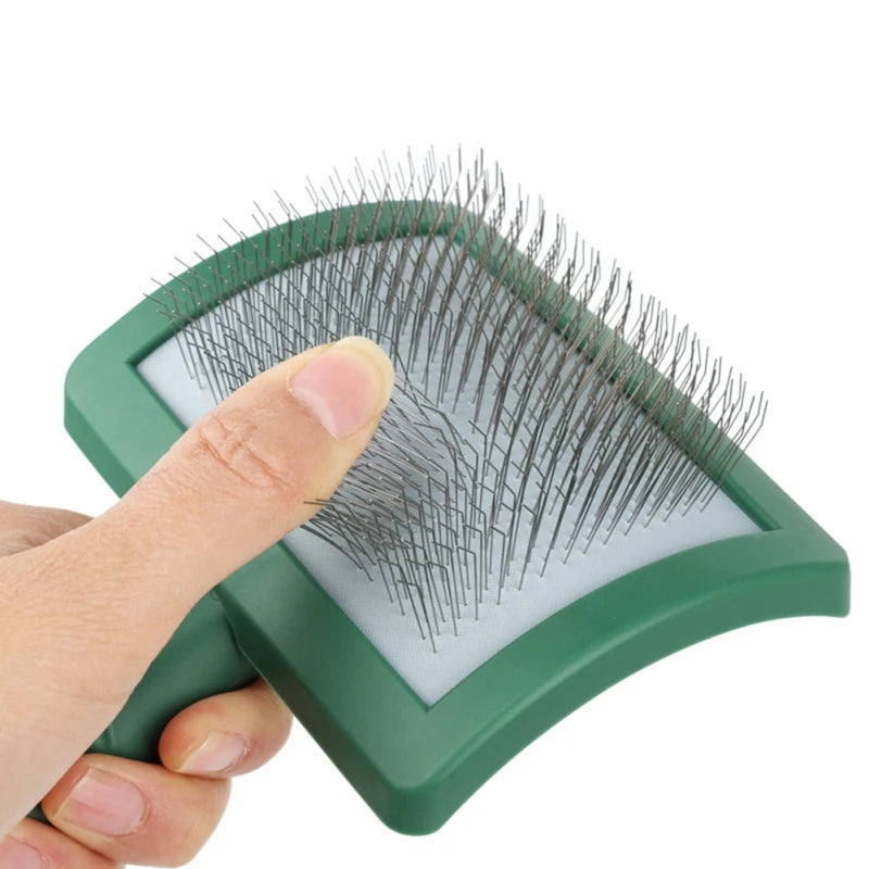 Extra Long Pin Slicker Brush for Dogs & Cats – Premium Grooming Tool for Shedding, Deshedding, and Matted Hair Removal - Premium pet brush from Lizard Vigilante - Just $15.99! Shop now at Lizard Vigilante