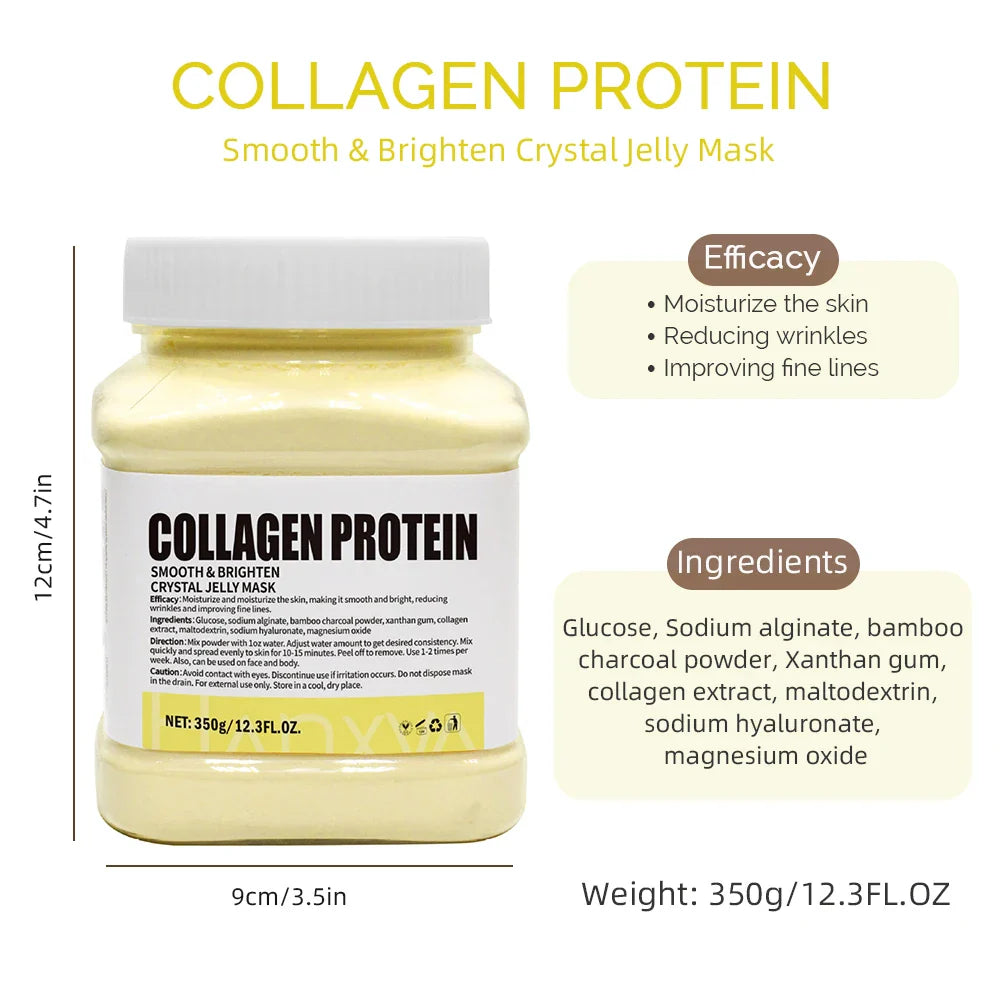 350g Jelly Mask Powder Rose Lavender Crystal Mask Collagen Face Mask Skin Moisturizing Powder Mask Facial Mask DIY Skin Care