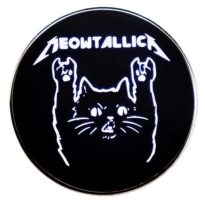 Punk Rock Band Brooches Heavy Metal Music Badges Men's Backpack Pins Denim Jackets Hat Pins Jewelry Accessories - Premium brooch from Lizard Vigilante - Just $9.99! Shop now at Lizard Vigilante