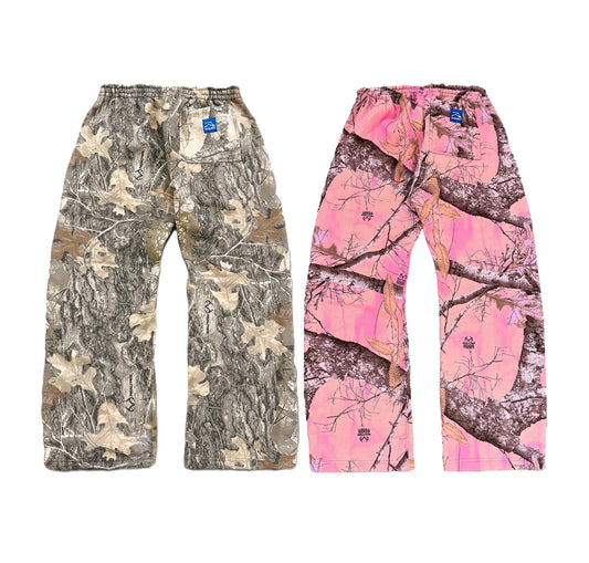 Camo Carnage Street Pants – Y2K Gothic Branch Camo Straight-Leg Sweatpants, High Street Havoc Edition 🩶🔥