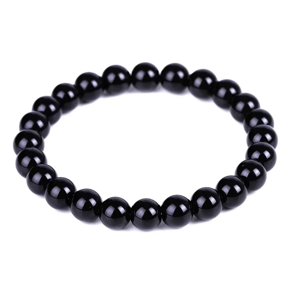 Magical Black Obsidian Natural Stone Bracelet - Promote Blood Circulation & Anti-Anxiety - Premium Bracelet from Lizard Vigilante - Just $18.88! Shop now at Lizard Vigilante