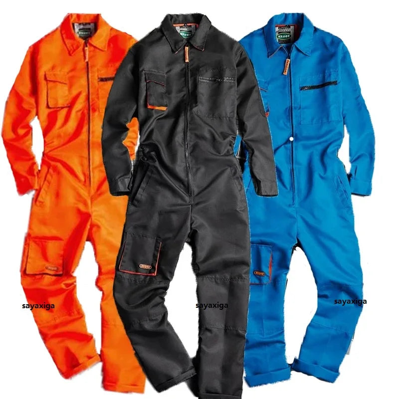 Work Overall Uniform Men Women Working Coveralls Welding Suit Car Repair Workshop Mechanical Uniform Work Clothes Warehouse Suit - Premium coveralls from Lizard Vigilante - Just $48.88! Shop now at Lizard Vigilante