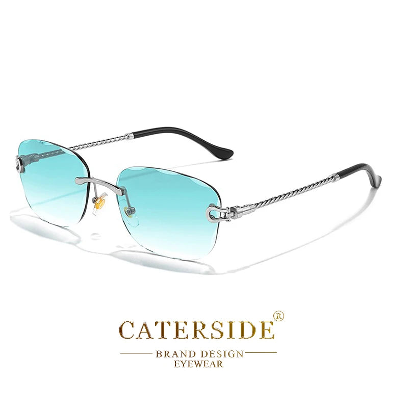 Rimcutter Royale: Caterside Retro Gradient Sunglasses – Blade Lens Street Icon Shades - Premium shades from dsers - Just $15.99! Shop now at Lizard Vigilante