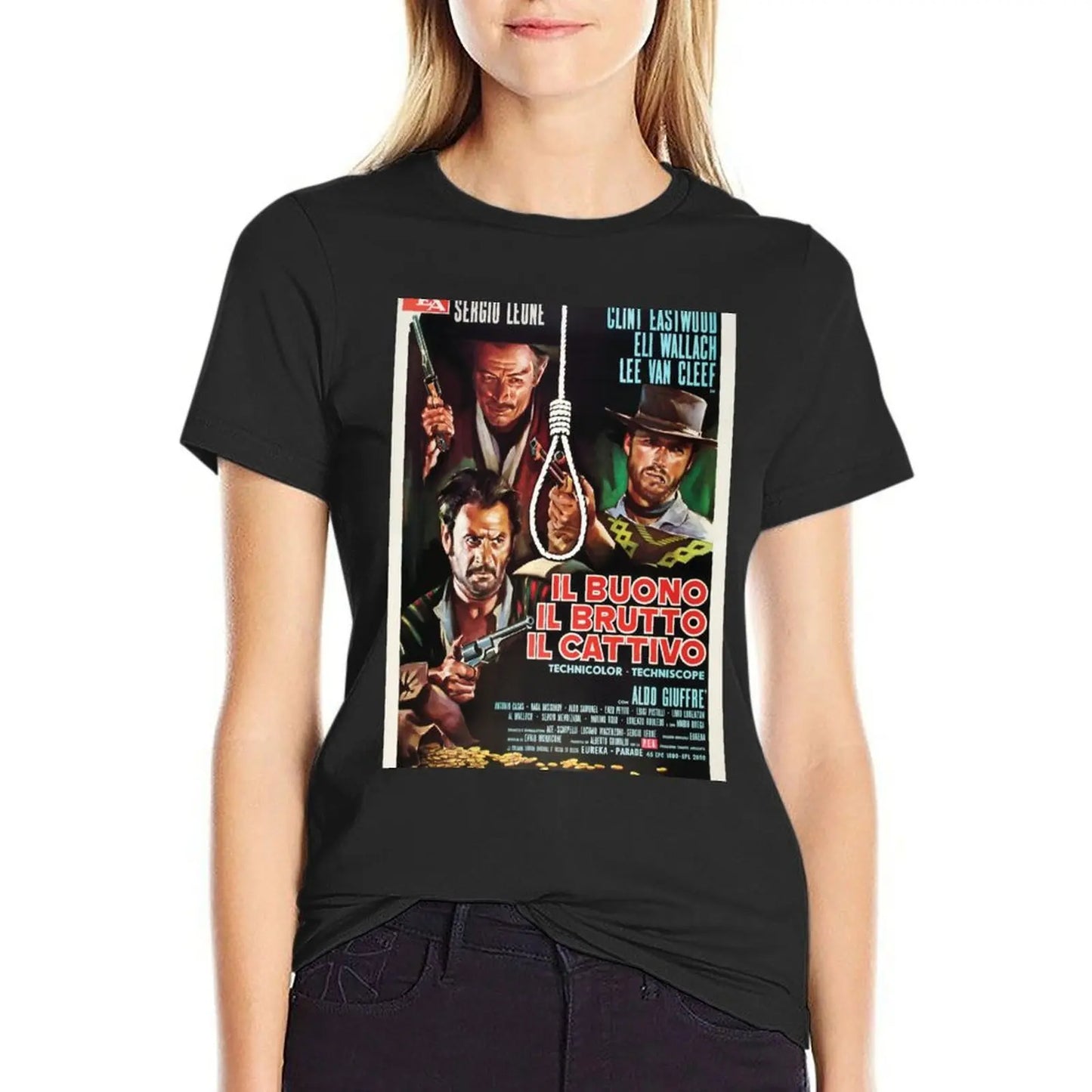 The Good, The Bad, and The Ugly 1966 Western T-Shirt – Clint Eastwood, Lee Van Cleef, Eli Wallach Graphic Tee - Premium T-Shirt from Lizard Vigilante - Just $28.88! Shop now at Lizard Vigilante