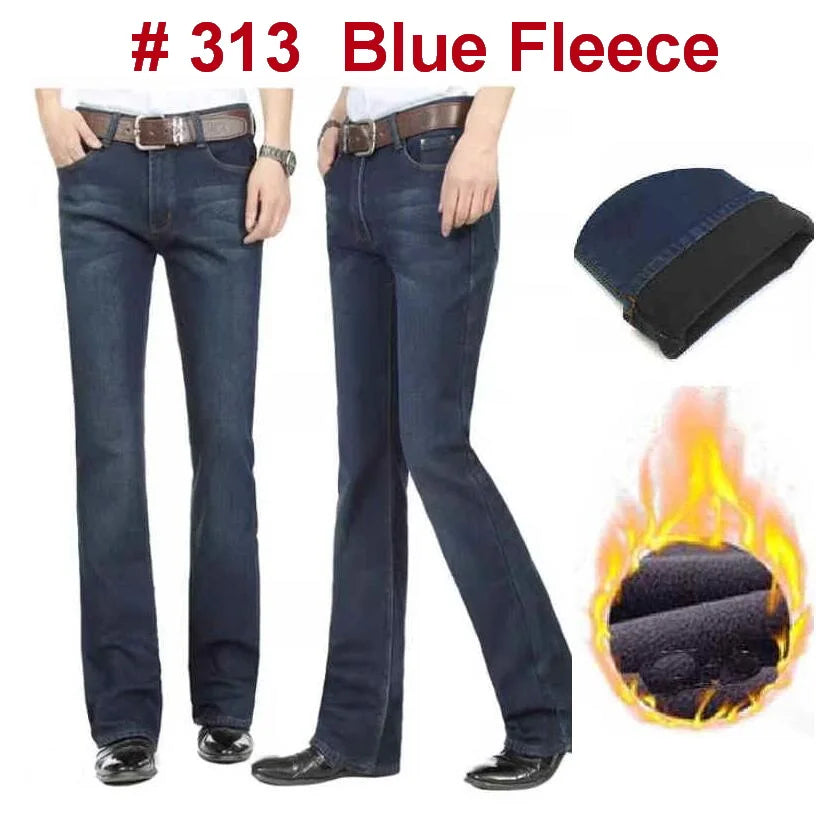 Men's Mid-Rise Elastic Flare Jeans Fashion Men Flare Jeans Men's Denim Pants Multiple Color Size 26-40 - Premium jeans from Lizard Vigilante - Just $25.99! Shop now at Lizard Vigilante