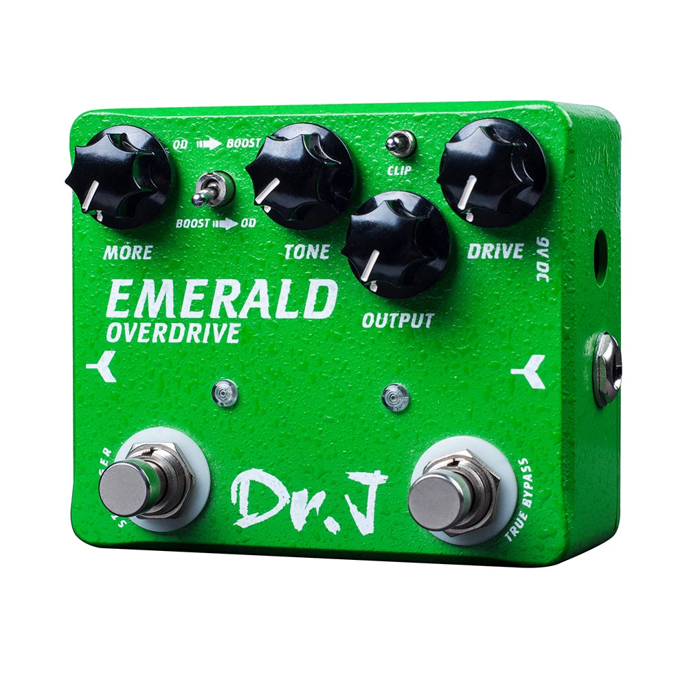 Joyo Dr. J Series D60 Emerald Overdrive Pedal Warm MOSFET/Diode Clip True Bypass With 15dB Boost Green