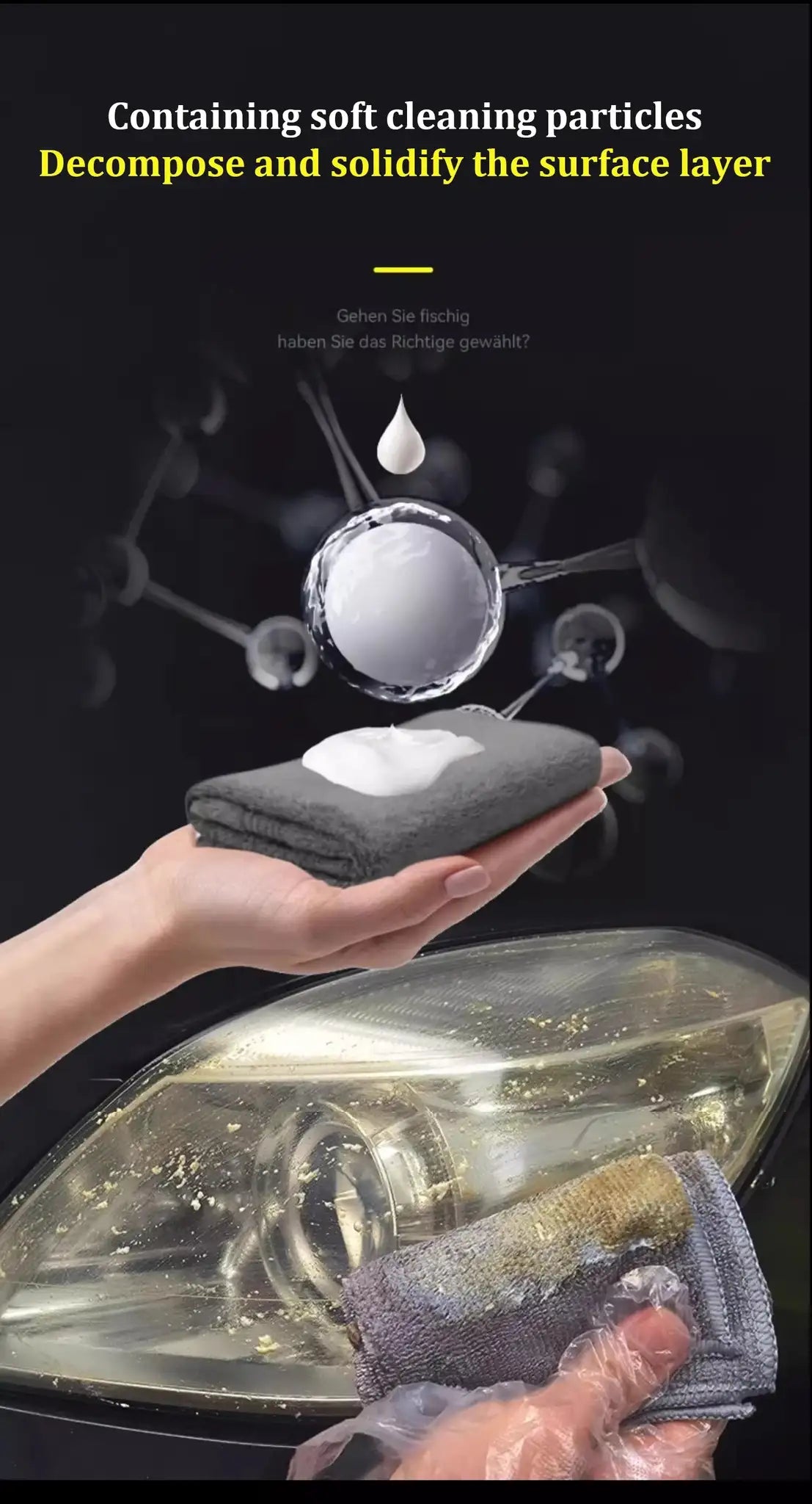 Headlight Restoration Polishing Headlamp Scratch Remover Repair Cleaning Paste Remove Oxidation Headlight Polish Liquid LHB-16