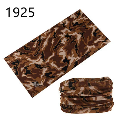 Camouflage Seamless Magic Bandana Buffs Neck Gaiter Paisley Headband Cycling Fishing Tube Face Shield Men Women Scarf Mask Cap - Premium neck gaiter from Lizard Vigilante - Just $5.99! Shop now at Lizard Vigilante