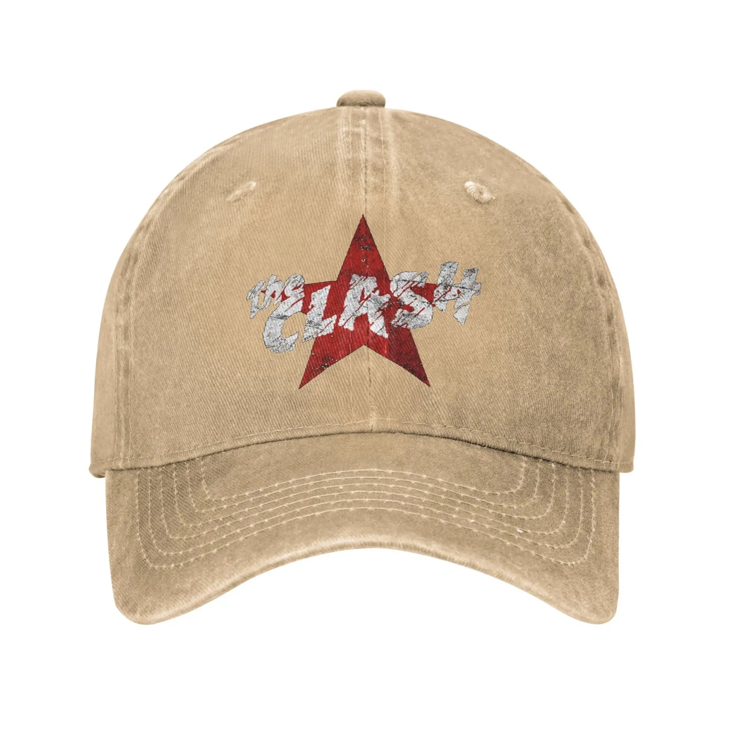 Clash Red Star Punk Rock Baseball Cap Trucker Hat Unisex Adjustable Sun Visor