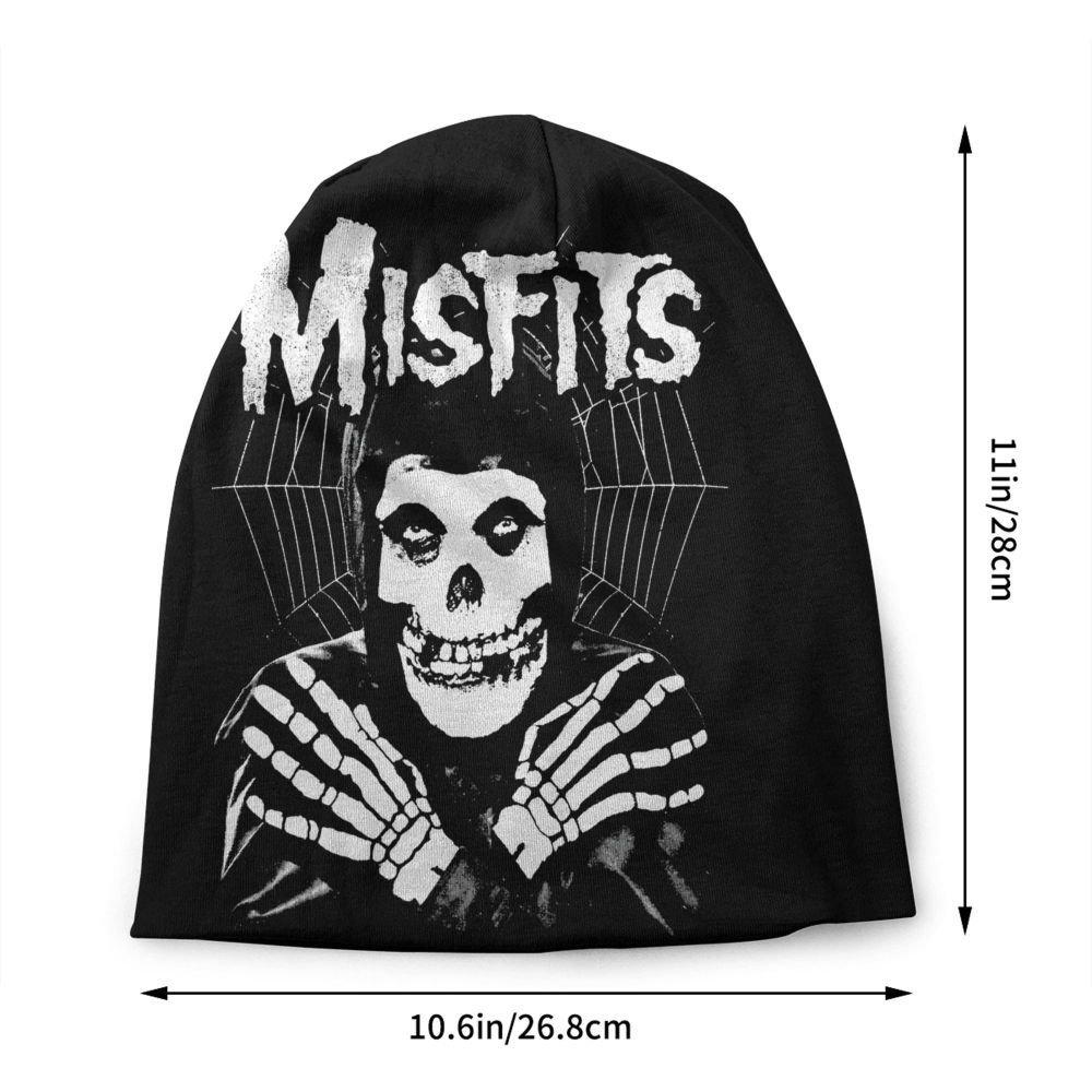 Misfits Horror Punk Rock Knit Beanie – Unisex Winter Skull Cap for Men & Women - Premium beanie from dsers - Just $19.99! Shop now at Lizard Vigilante