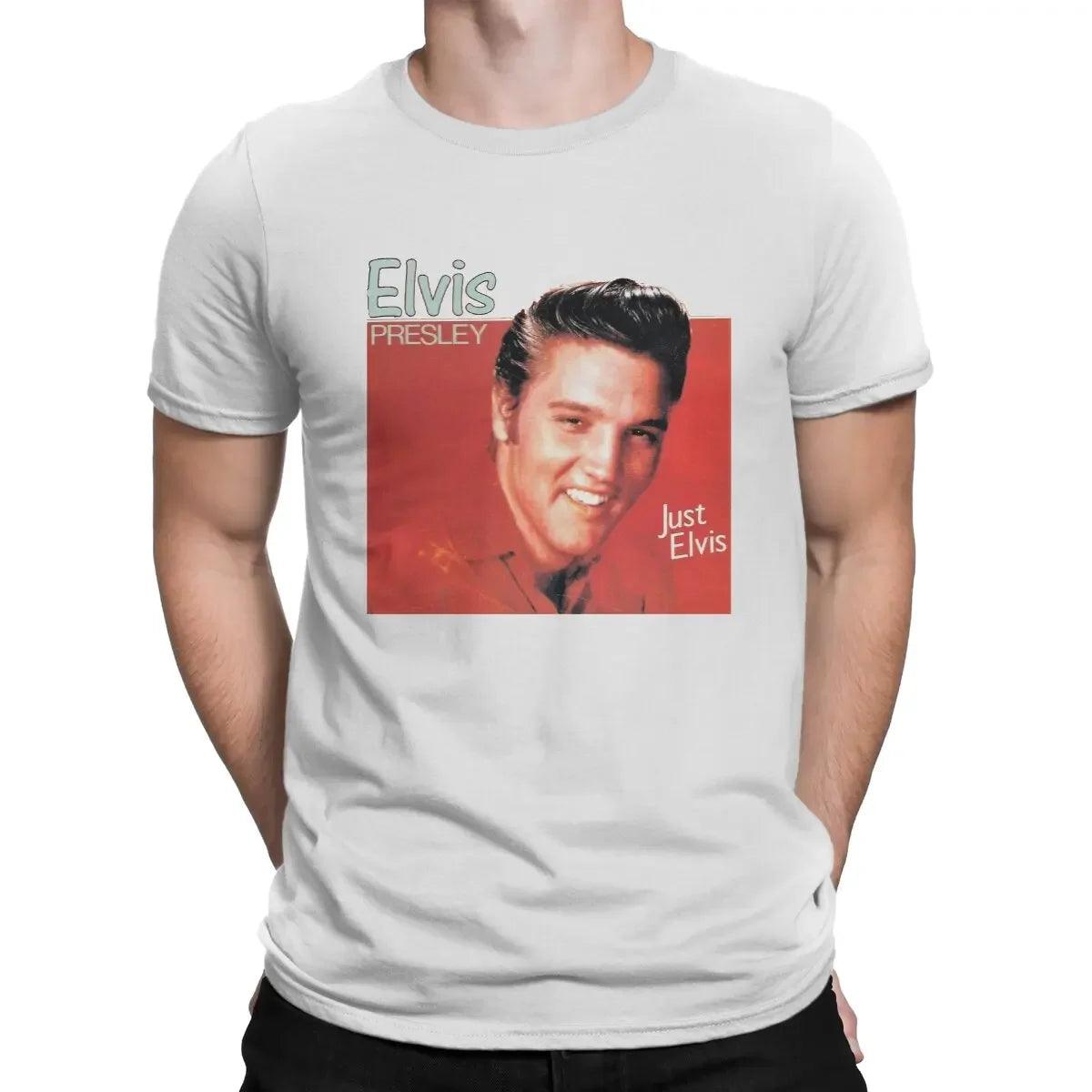 Singer Elvis Presley Tees Short Sleeve Crewneck T-Shirt 100% Cotton 6XL Clothing - Lizard Vigilante