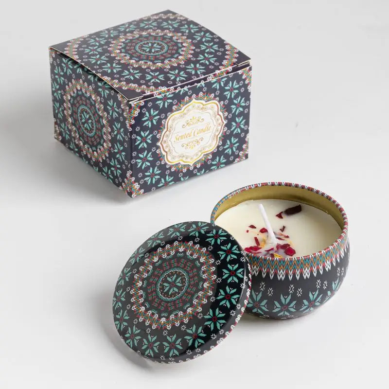 Osmanthus Gardenia Fragrance Candles with Petals Small Romantic Fragrance Candles for Girls' Birthday Gifts Home Aromatherapy