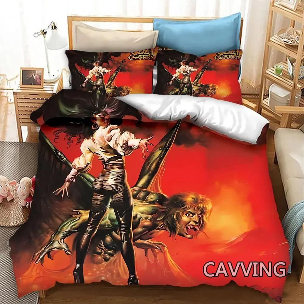 Dive into Heavy Metal Dreams with the Ozzy Osbourne 3D Bedding Set - Premium bedding from Lizard Vigilante - Just $63.99! Shop now at Lizard Vigilante