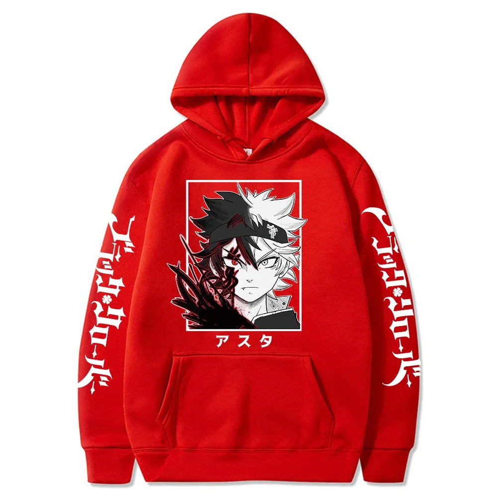 Black Clover Asta Hoodie - Oversized Manga Streetwear Hoodie for Men | Fleece Pullover with Bold Anime Print – Asta’s Power, Your Fashion - Premium hoodie from Lizard Vigilante - Just $46.66! Shop now at Lizard Vigilante