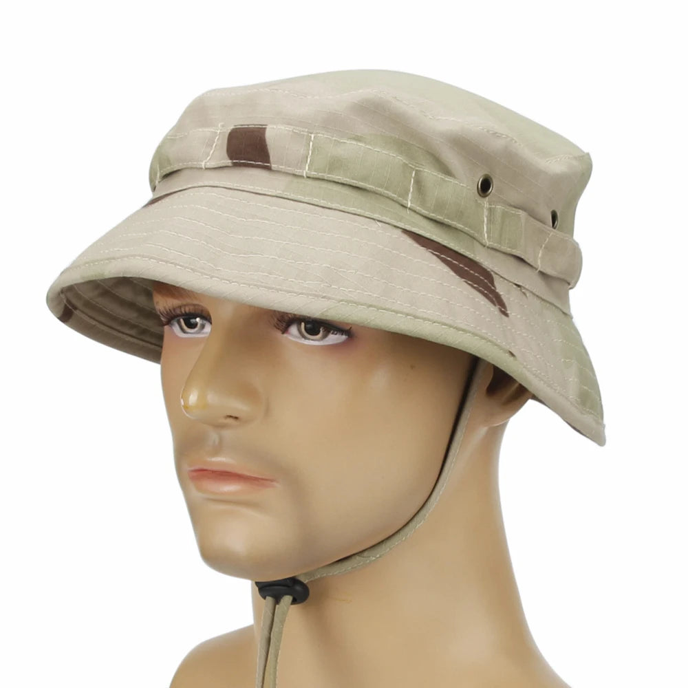 Camouflage Boonie Hat - Packable Outdoor Bucket Hat for Hiking & Fishing - Premium bucket hat from Lizard Vigilante - Just $18.88! Shop now at Lizard Vigilante