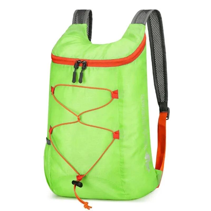 Multifunctional Outdoor Folding Backpack High Density Lightweight Waterproof Nylon Fabric Sports Back Carry Bag for Camping Hiking Travel - Lizard Vigilante