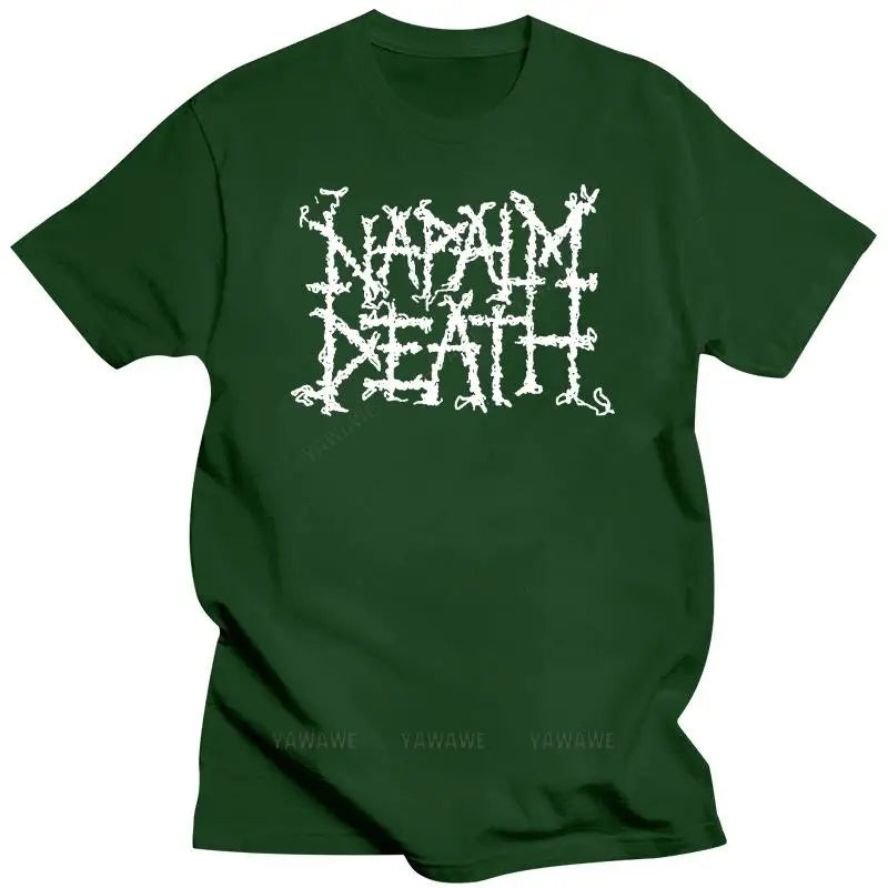 NAPALM DEATH Old Logo Band T-Shirt - Heavy Metal Fashion for Men - Premium T-Shirts from Lizard Vigilante - Just $23.88! Shop now at Lizard Vigilante