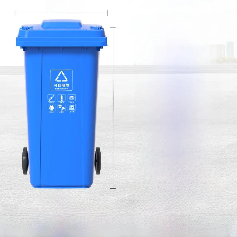 Large Capaci Outdoor Kitchen Waste Bin 240L with Wheels for ering Commercial Use Big Size Tra Can Recycling Bin