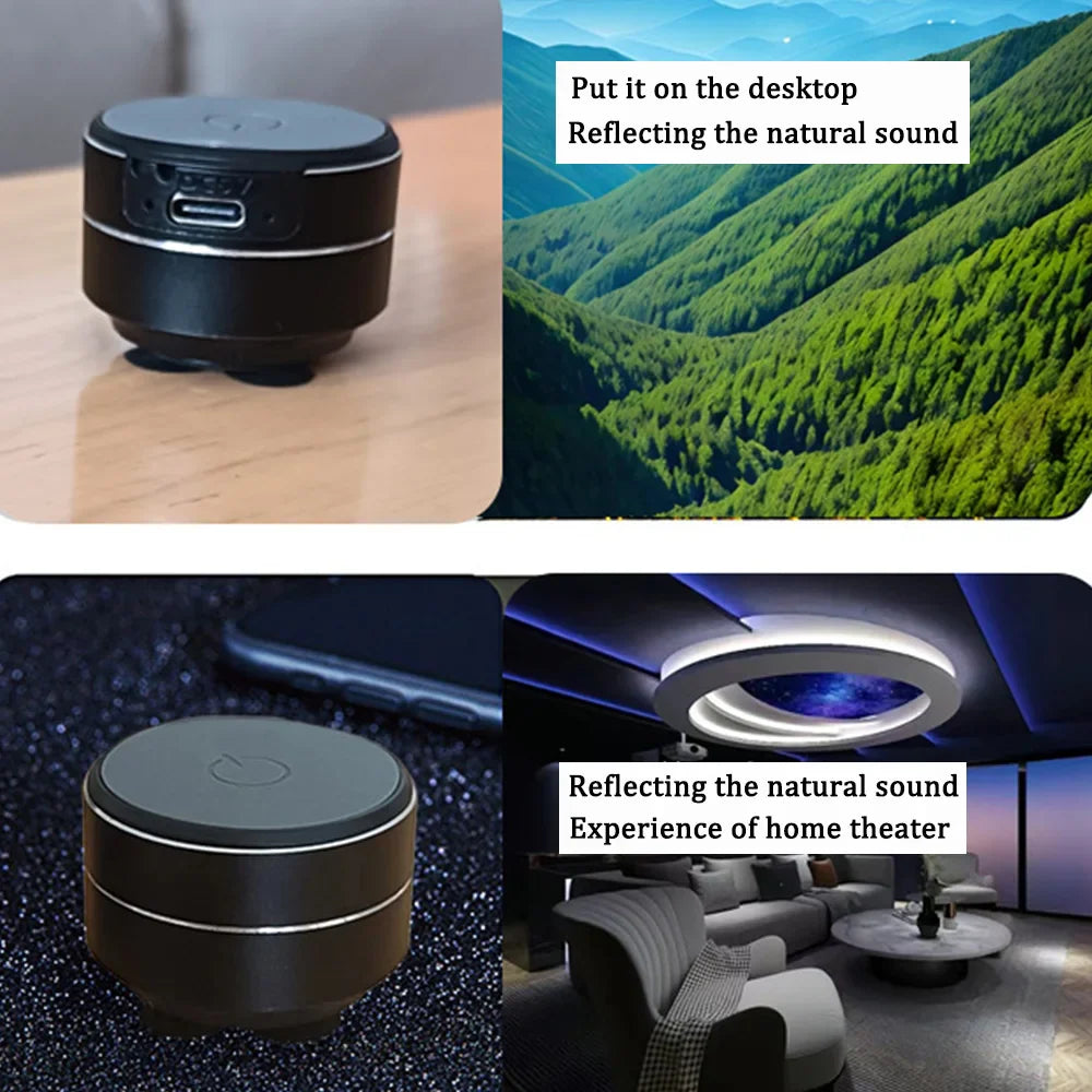 Wireless Bluetooth Speaker Digital Dual TWS Vibration Stereo Sound Audio Mini Bone Conduction Speaker With FM Radio Dropshipping