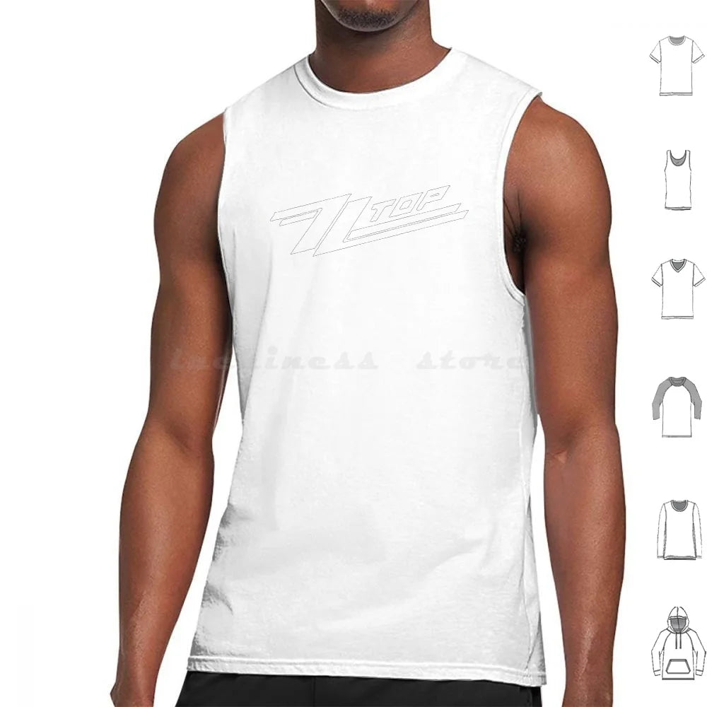 ZZ Top Band Print Cotton Tank Top – Casual O-Neck Sleeveless Tee for Men - Premium tank tops from Lizard Vigilante - Just $31.08! Shop now at Lizard Vigilante