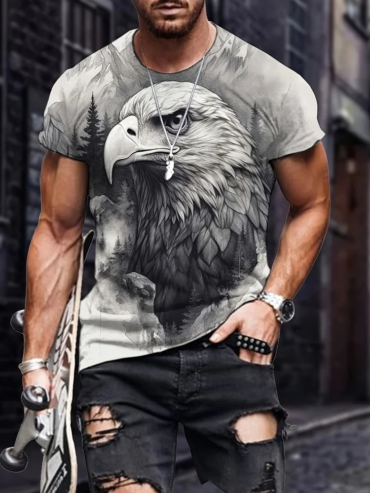 FREEDOM TALON // 3D Screaming Eagle Tee – Summer Casual Patriot Grind Edition - Premium tee from dsers - Just $14.99! Shop now at Lizard Vigilante