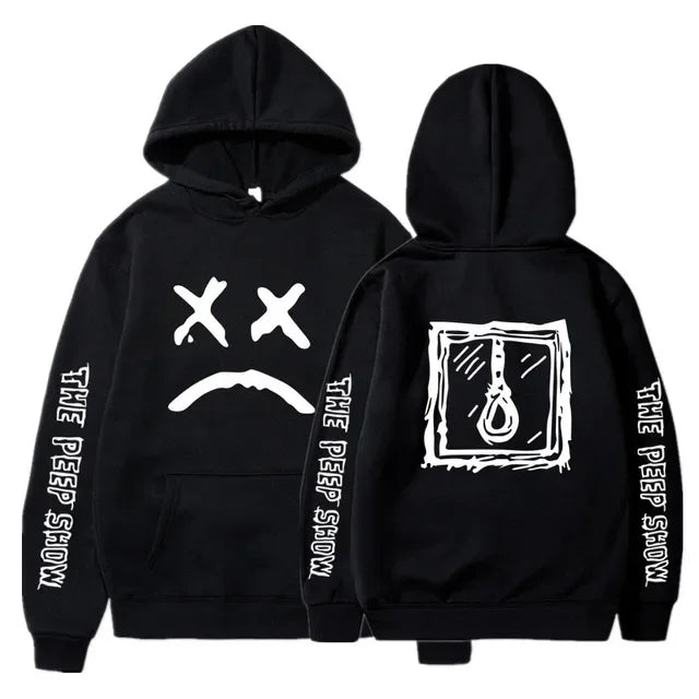 Lil Peep Hip Hop Hell Boy Hoodie | Men's & Women's Casual Fleece Pullover Sweatshirt for Autumn/Winter - Premium Long-sleeve hoodie from Lizard Vigilante - Just $46.66! Shop now at Lizard Vigilante