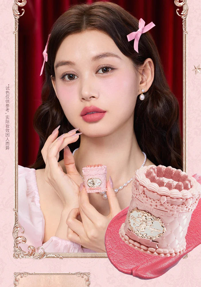 Flower Knows Strawberry Cupid Cake Lip Cream Lip Mud Matte Moisturizing Lipstick Silky Smooth Lip Makeup Professional Cosmetics