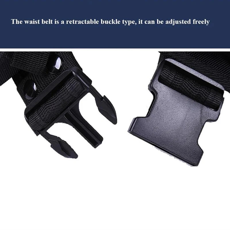 Adjustable Tactical Waist Support Police Duty Utility Belts With Pouch 10 pcs Military Training Guard Duty Belt - Premium  from Lizard Vigilante - Just $16.99! Shop now at Lizard Vigilante