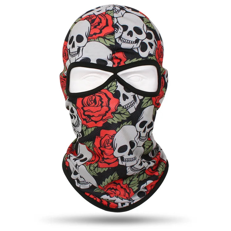 Skull Bandana Balaclava for Men & Women – Halloween Windproof Sports Scarf, Full Face Cover for Riding, Skiing, Fishing, Hiking, and More - Premium T-Shirt from Lizard Vigilante - Just $19.99! Shop now at Lizard Vigilante