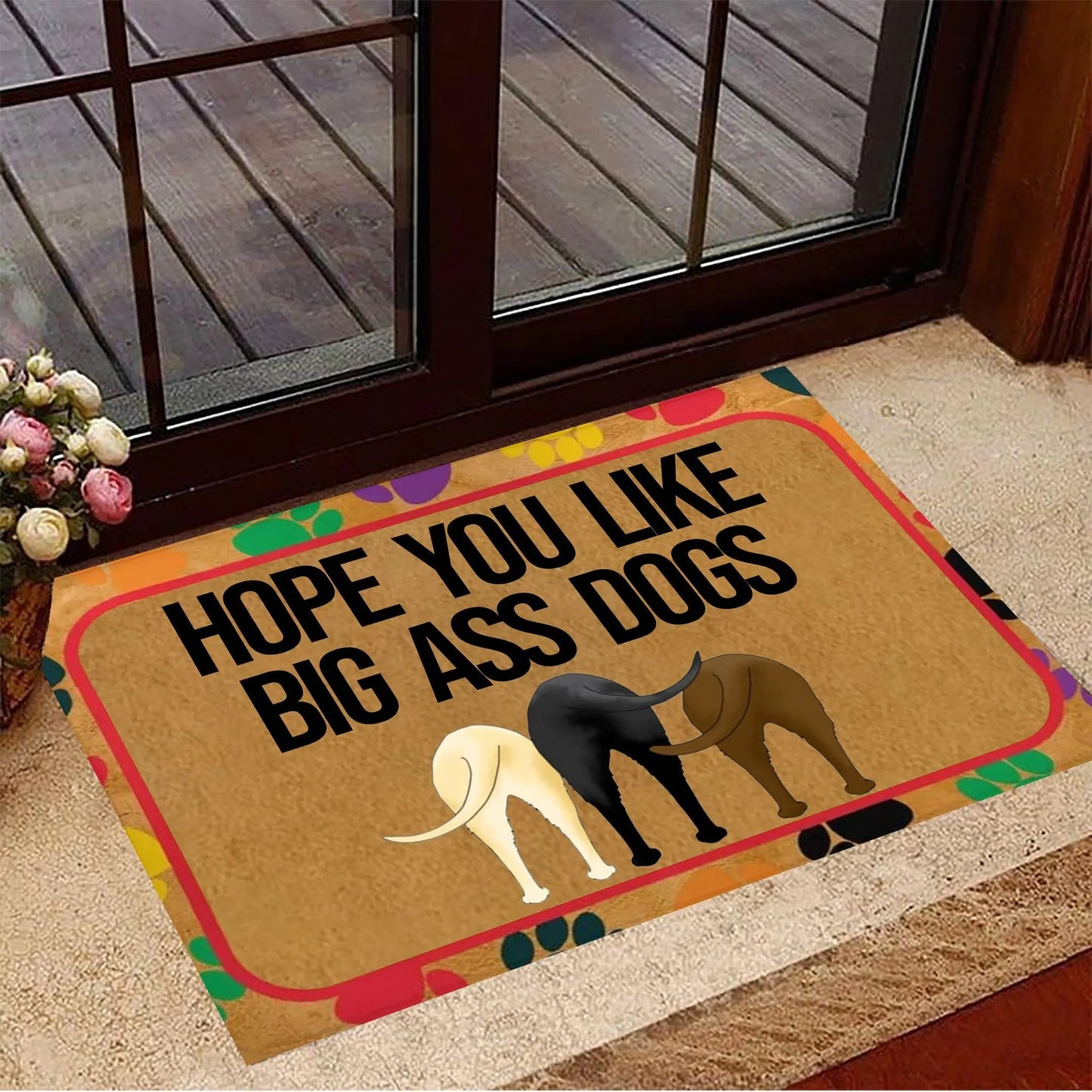 Beagle Doormat Hope You Like Big Ass Dogs Doormat Funny Dog Welcome Mat Beagle Owners Gift 3D Print Carpet Mat Home Decor - Premium doormat from Lizard Vigilante - Just $24.99! Shop now at Lizard Vigilante