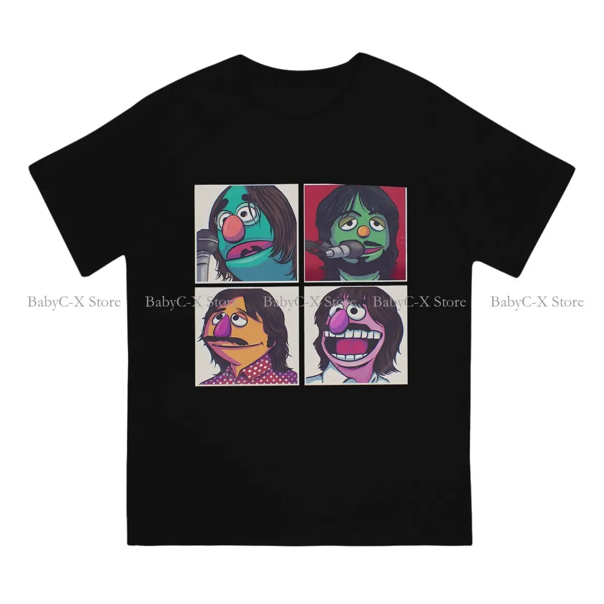 Muppet Muppet Fashion TShirts The Beatle Band Male Harajuku Tops T Shirt O Neck - Premium T-Shirt from Lizard Vigilante - Just $23.99! Shop now at Lizard Vigilante